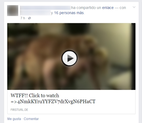 CAPTURA DE ÚLTIMO VIDEO FALSO en Facebook